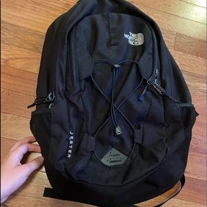 black north face backpack